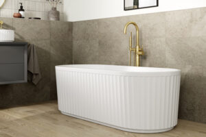 Bathrooms to Love Adds Texture with New Fluted Bath