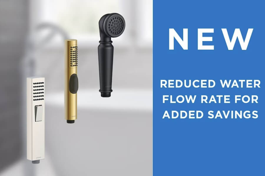 Gerber Adds Low-Flow Roman Tub Personal Sprayer Options