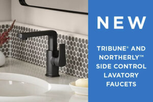Gerber® Plumbing Fixtures Introduces NortherlyTM & Tribune® Side-Control Bathroom Faucets
