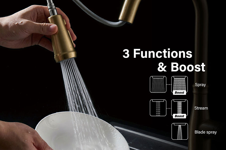 3 Function + Boost Kitchen Sprayer-2