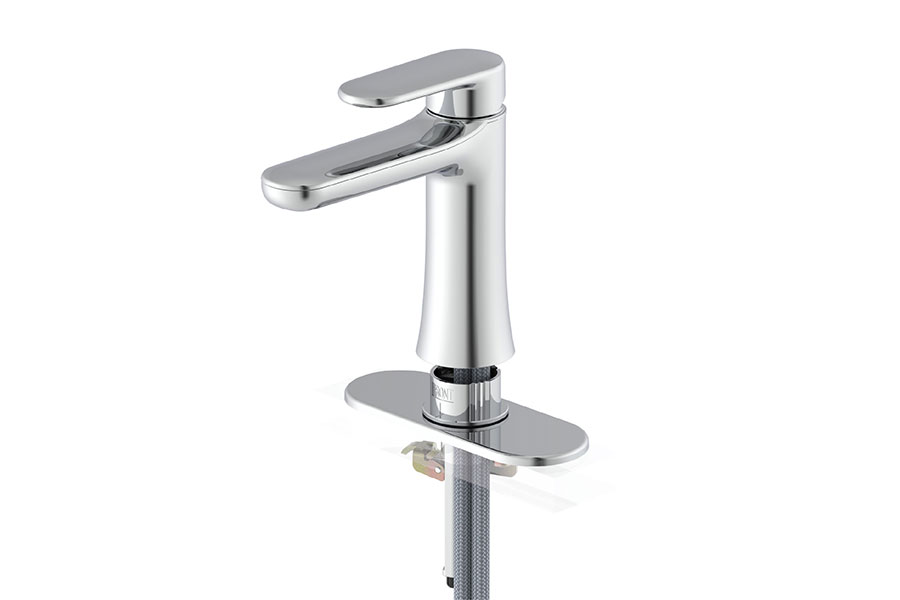 Generation 2 QuickDock® Lavatory Monoblock Faucet Top-Mount Installation System