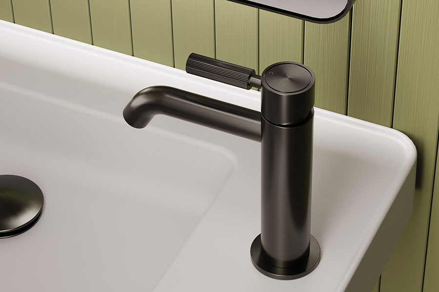 New Gunmetal Finish Brings On-Trend Contrast to Bathrooms to Love™