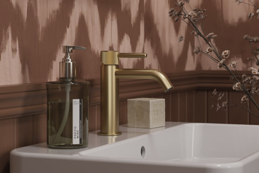 One Design Language, Two Distinct Bathroom Experiences
